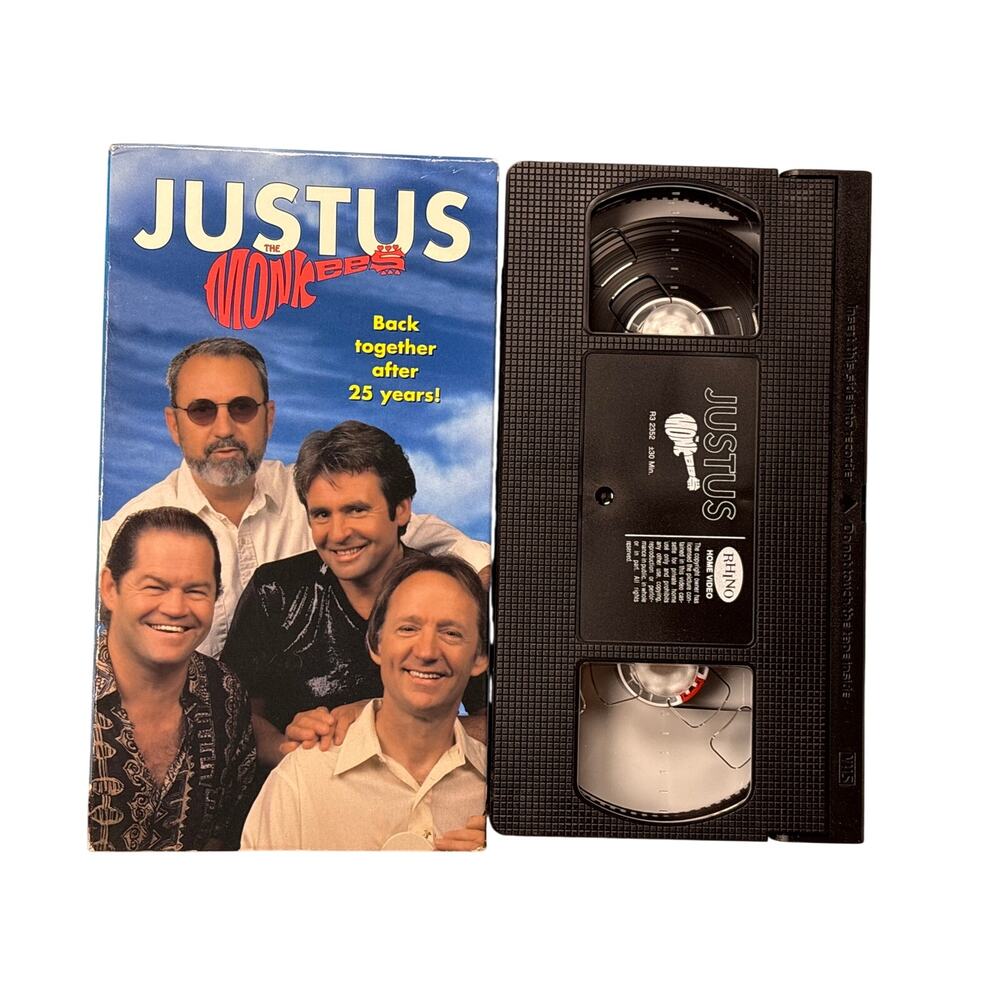 The Monkees Justus 1997 Rhino Home Video VHS Tape